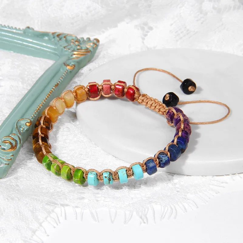 Vintage Boho Natural Stone Bracelet Agates