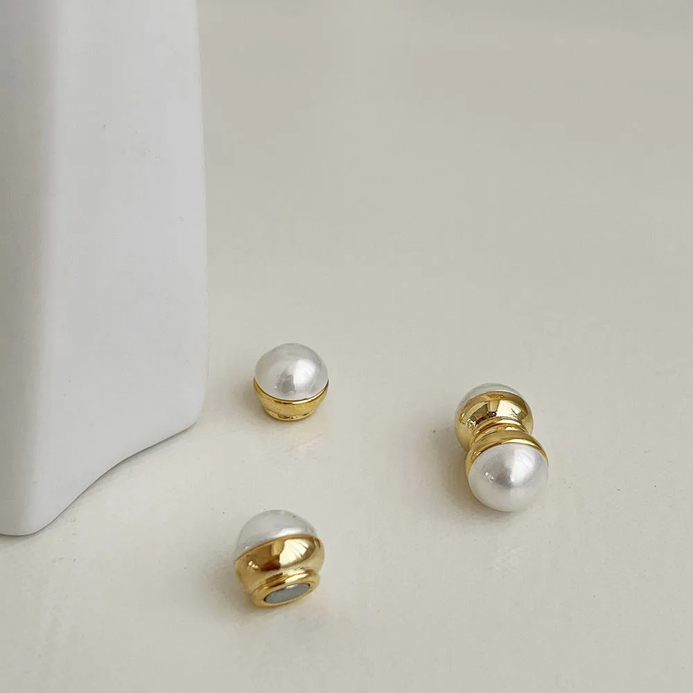 Vintage Design  Pearl Magnet Earrings