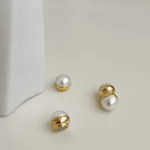 Vintage Design  Pearl Magnet Earrings