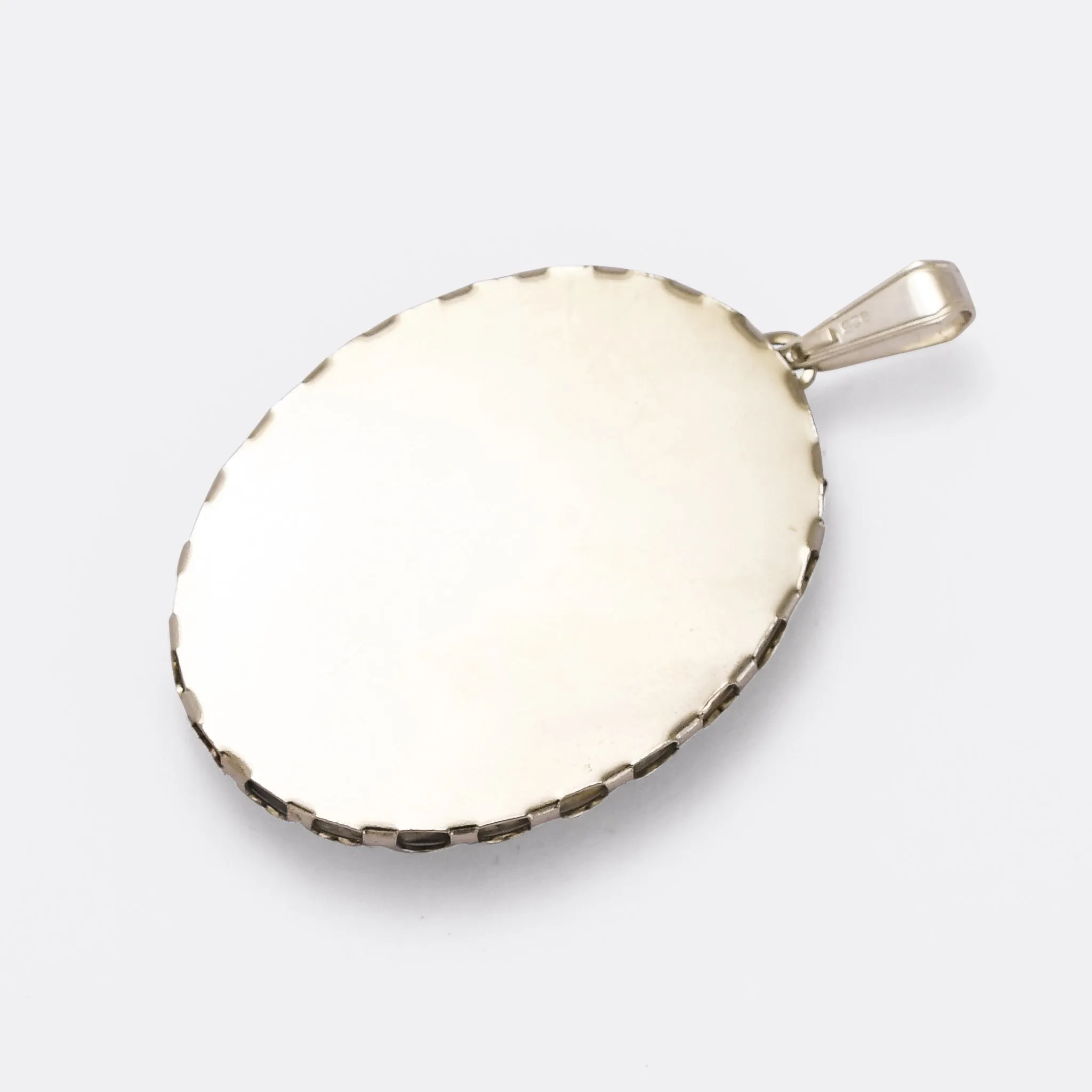 Vintage Plume Agate Pendant