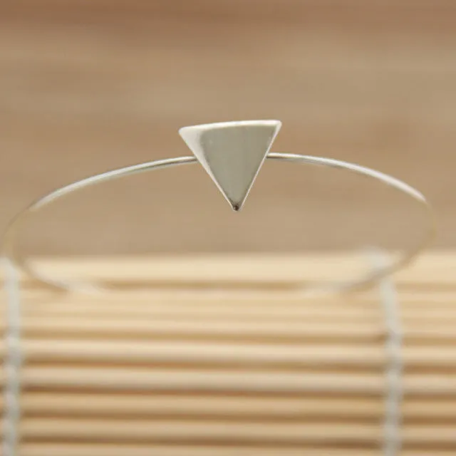 Vogue of new fund of 2016 minimalist design very fine copper qualitative geometry triangles female bracelet