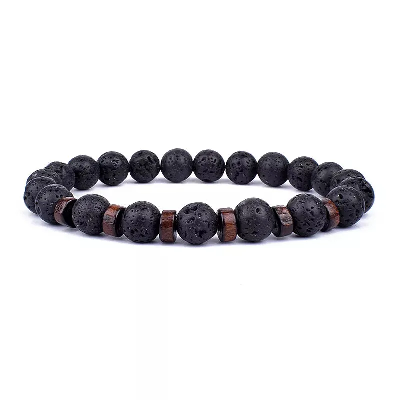 Volcanic Stone Bracelet for Men