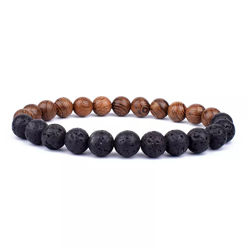 Volcanic Stone Bracelet for Men