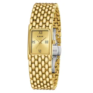 Watch Square Quartz Wristwatches Stainless Steel