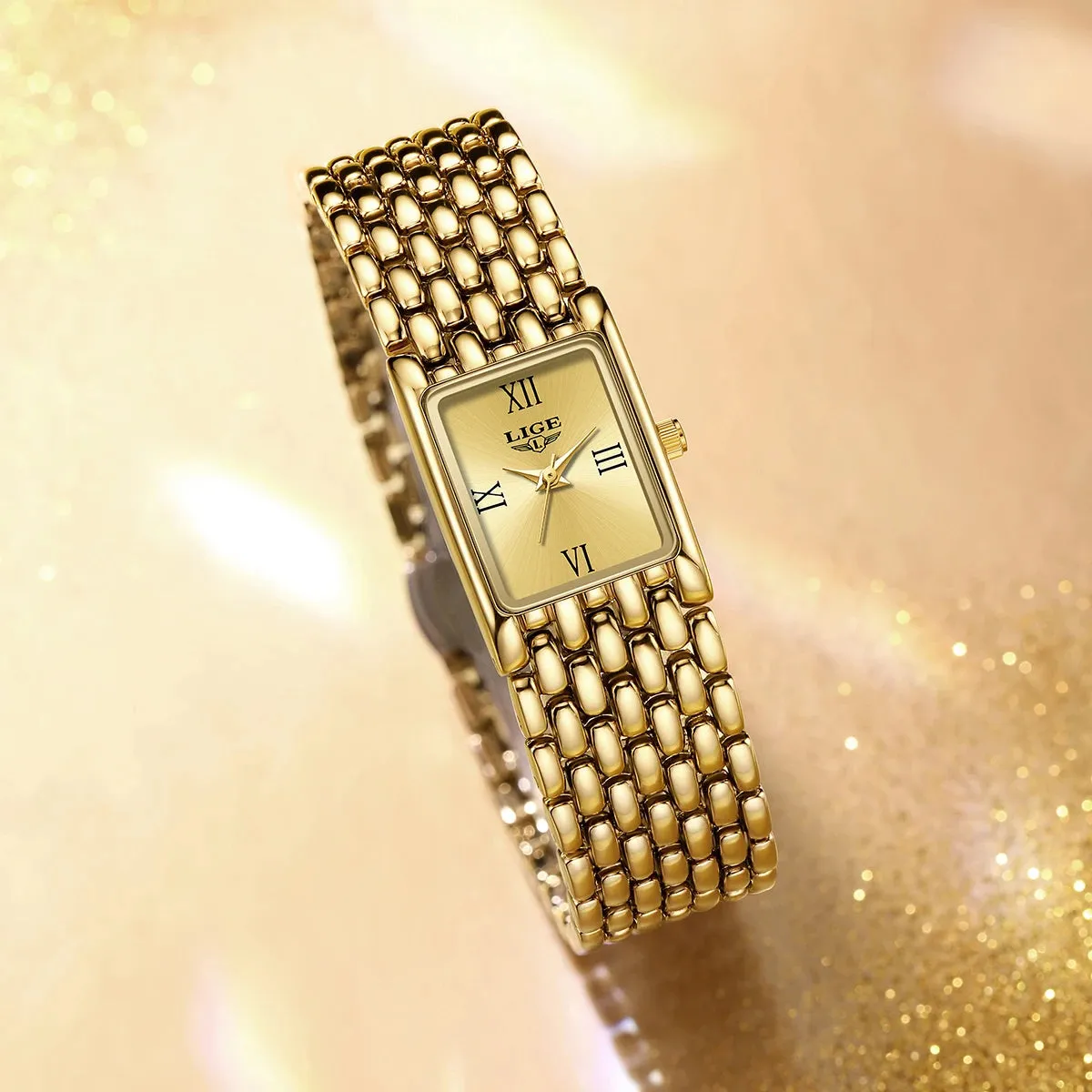 Watch Square Quartz Wristwatches Stainless Steel