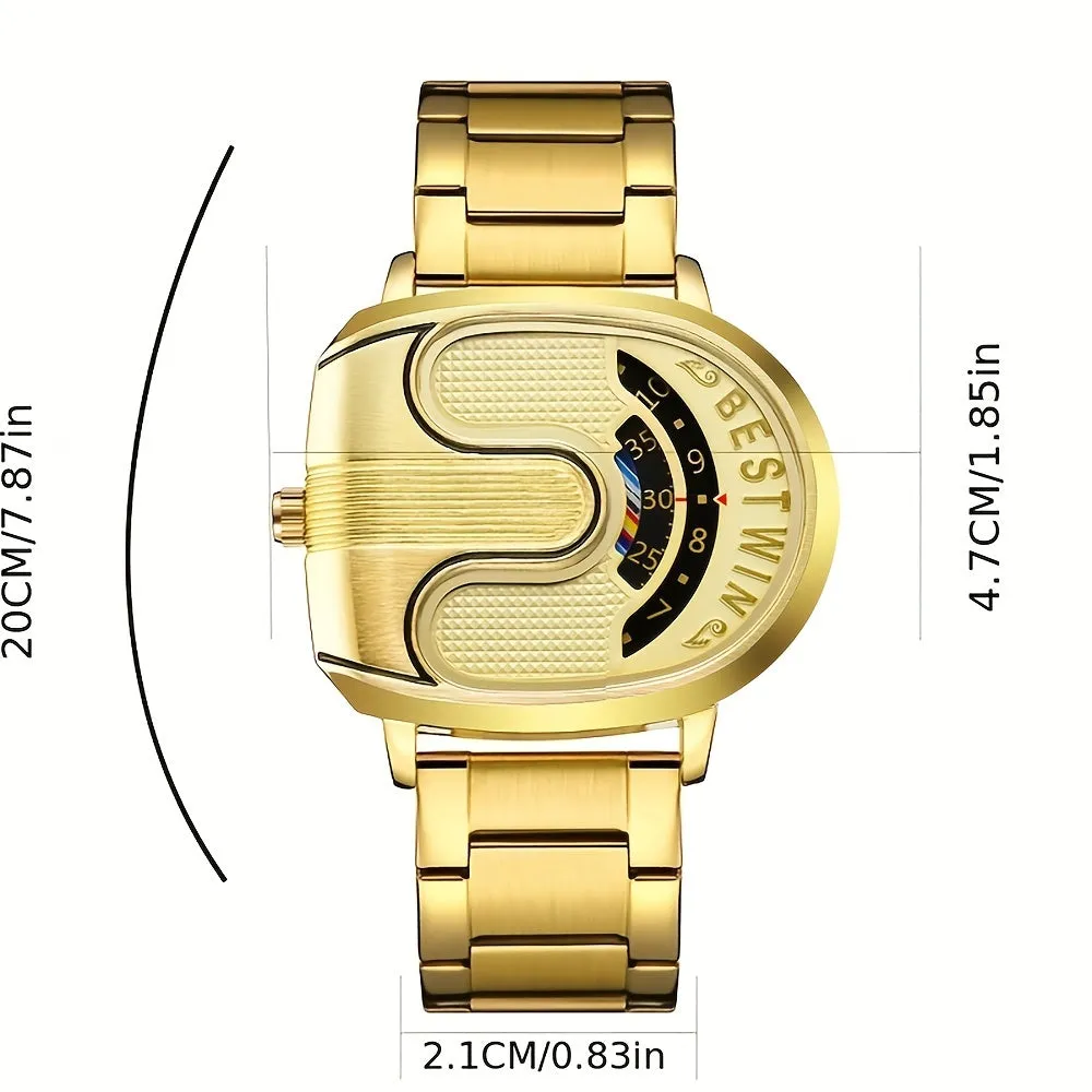 Waterproof Multicolor Alloy Quartz Watch