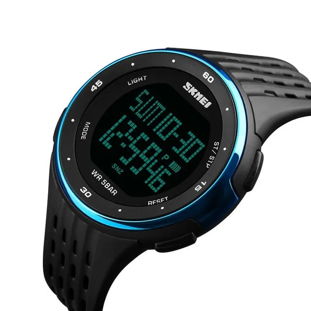 Waterproof Women's Plastic Digital Sport Watch