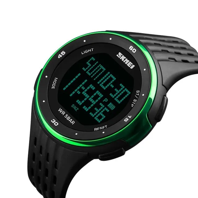 Waterproof Women's Plastic Digital Sport Watch