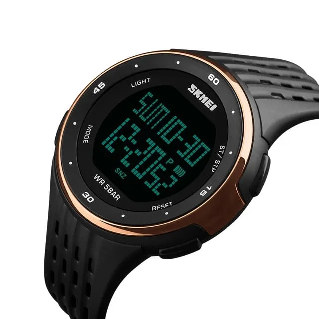 Waterproof Women's Plastic Digital Sport Watch