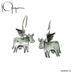 When Cows Fly- Flying Cows Earrings