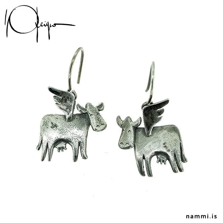 When Cows Fly- Flying Cows Earrings