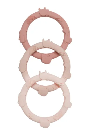 Wild Teether Ring Set - Pink