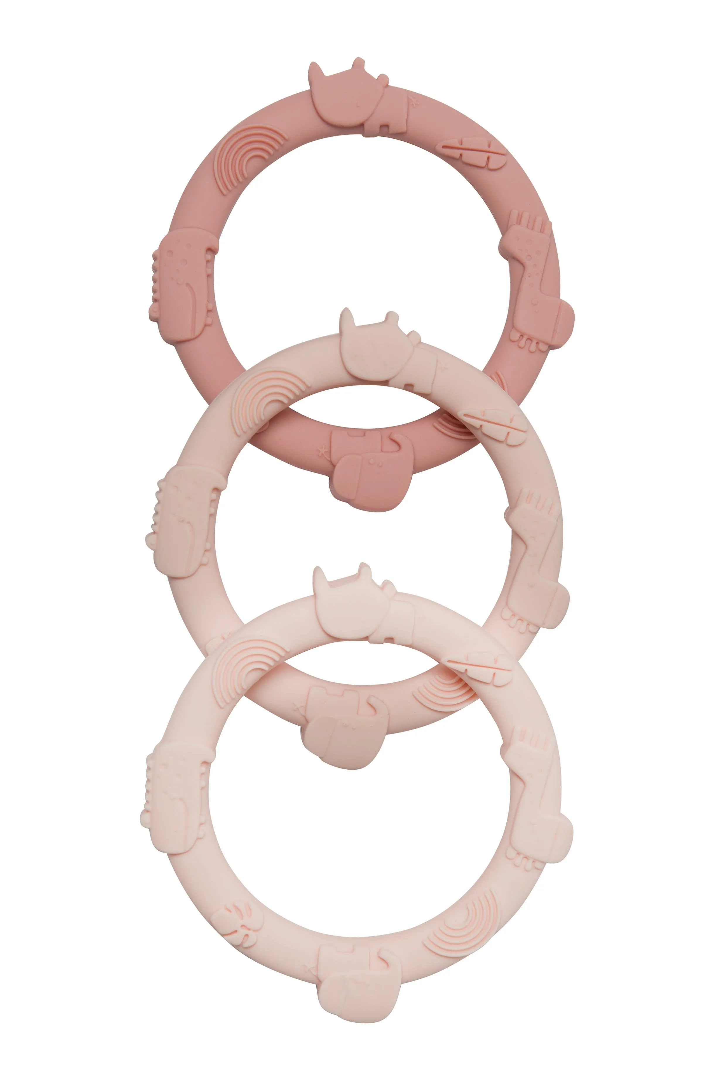 Wild Teether Ring Set - Pink