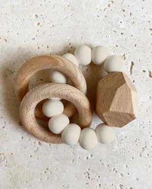 Wooden Teething Ring Oat