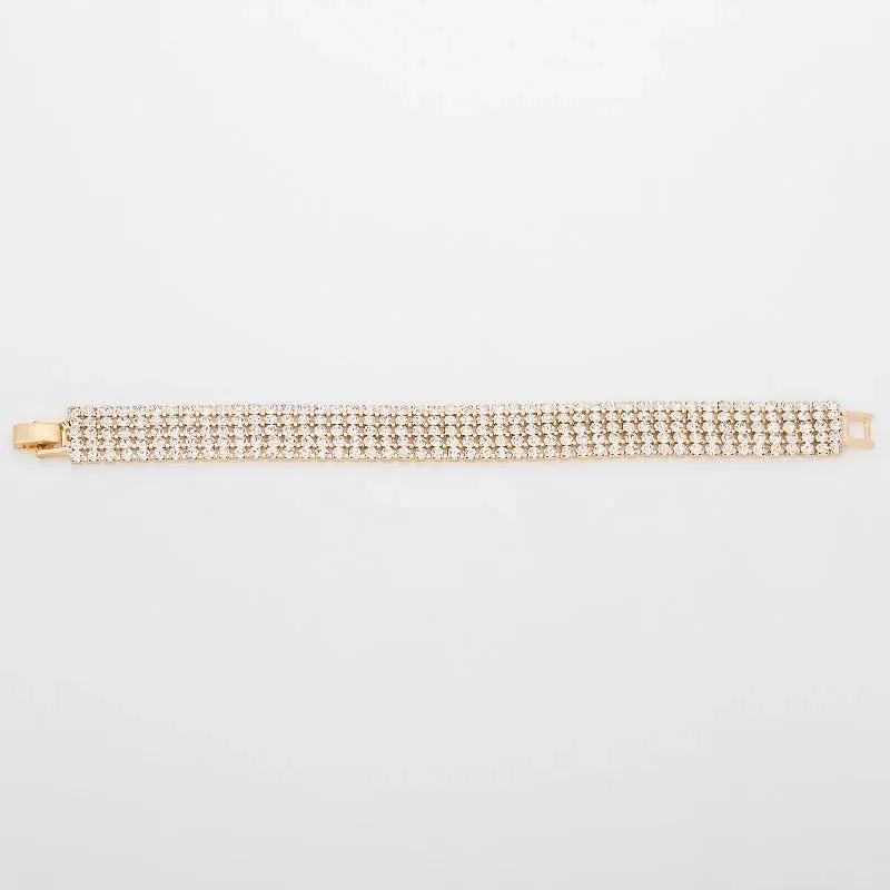 YFJEWE New Elegant Fashion Rhinestone Ladies Brief Crystal Multi-Layer Tassel Bracelet Female Bohemia Wholesale Price B017