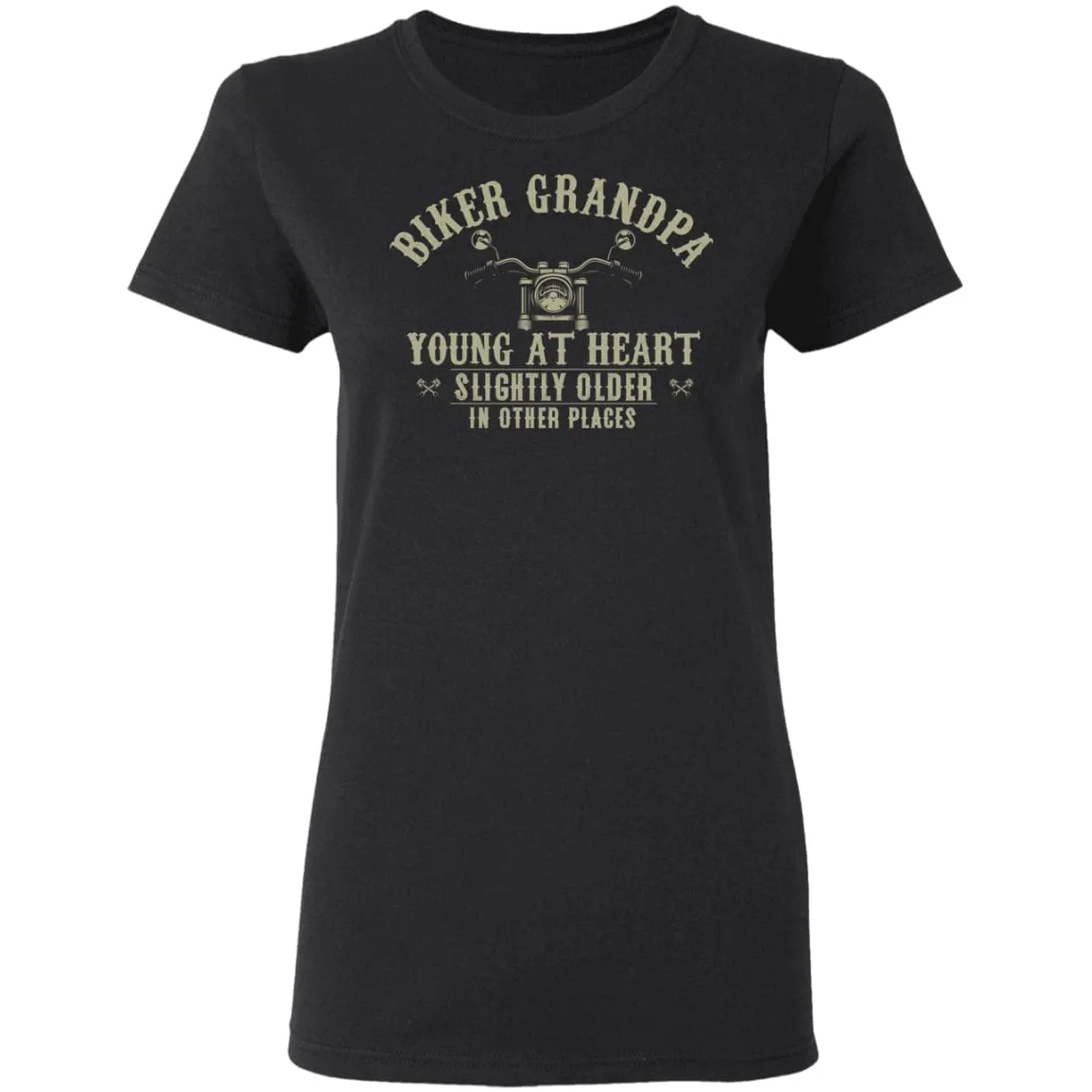 Young At Heart Biker Grandpa Shirt