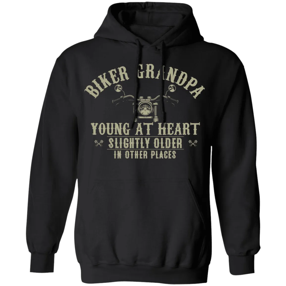 Young At Heart Biker Grandpa Shirt