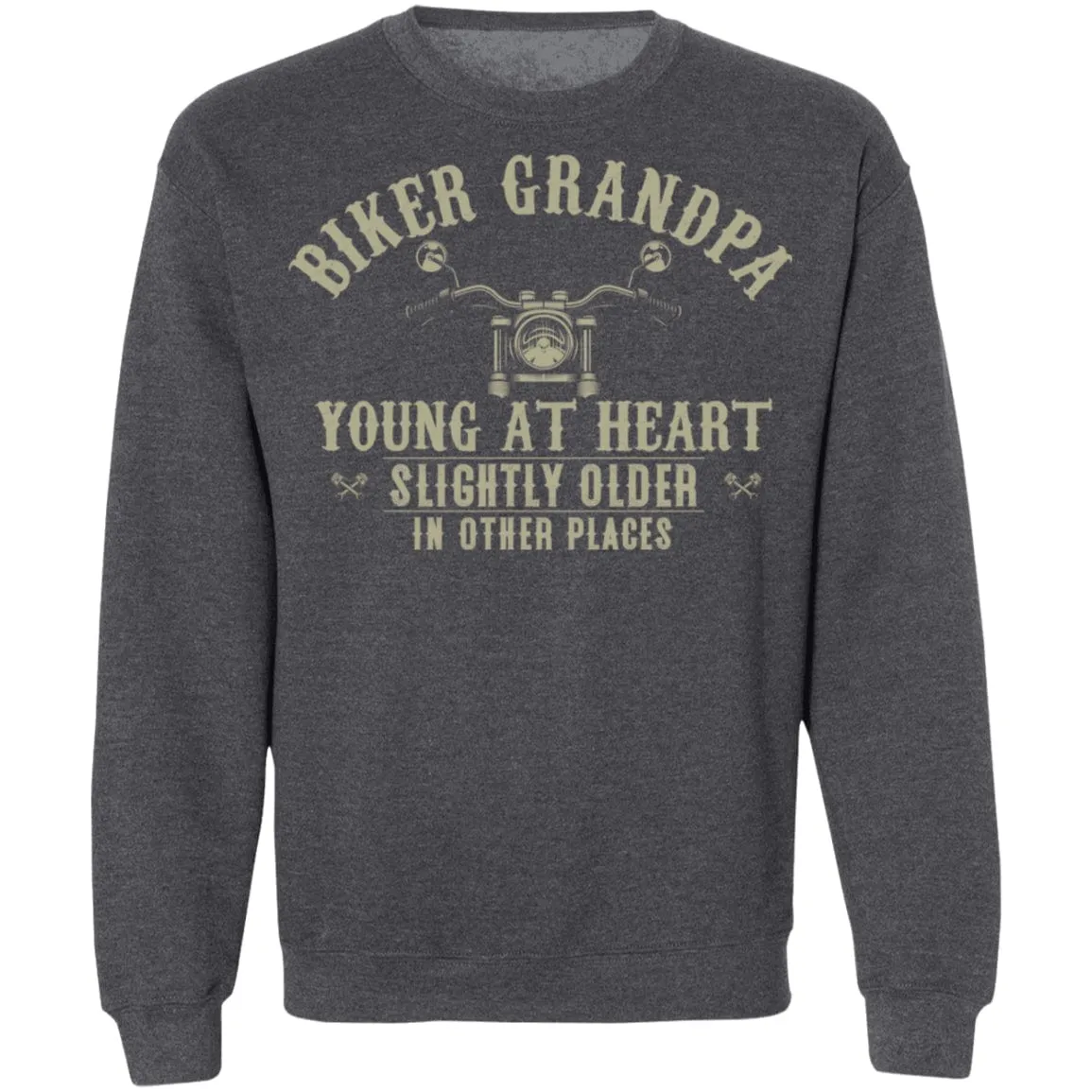 Young At Heart Biker Grandpa Shirt