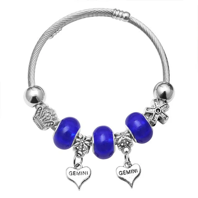 ZOSHI Pink Crystal Charm Silver Color Bracelets & Bangles for Women With Aliexpress Murano Beads Silver Bracelet Femme Jewelry